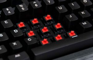 teclado con cherry mx red