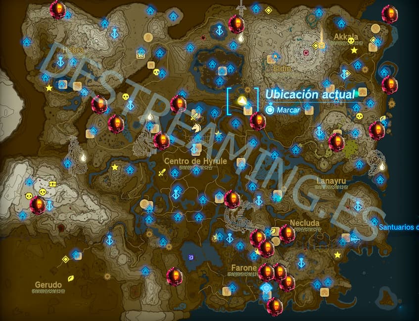 mapa hinox zelda tears of the kingdom