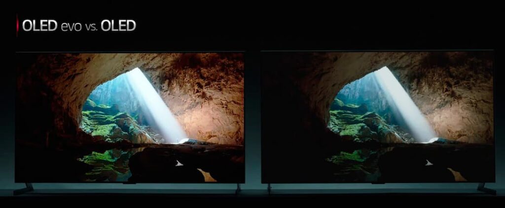 TV OLED vs OLED Evo hdr